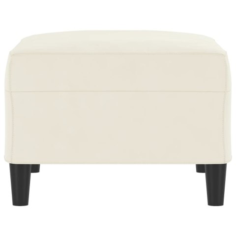 Podnóżek, kremowy, 70x55x41 cm, aksamit Lumarko!