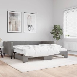 Sofa rozsuwana z materacami, ciemnoszara, 100x200 cm, tkanina Lumarko!