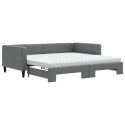 Sofa rozsuwana z materacami, ciemnoszara, 100x200 cm, tkanina Lumarko!