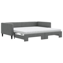 Sofa rozsuwana z materacami, ciemnoszara, 100x200 cm, tkanina Lumarko!