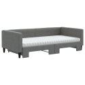 Sofa rozsuwana z materacami, ciemnoszara, 100x200 cm, tkanina Lumarko!