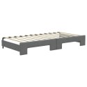 Sofa rozsuwana z materacami, ciemnoszara, 100x200 cm, tkanina Lumarko!