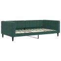 Sofa rozsuwana z materacami, ciemnozielona, 100x200 cm, aksamit Lumarko!