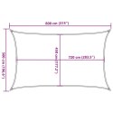 Żagiel przeciwsłoneczny, 160 g/m², kolor taupe, 5x8 m, HDPE Lumarko!