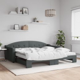 Sofa rozsuwana z materacami, ciemnoszara, 100x200 cm, tkanina Lumarko!