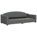 Sofa rozsuwana z materacami, ciemnoszara, 90x200 cm, tkanina Lumarko!