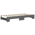 Sofa rozsuwana z materacami, ciemnoszara, 90x200 cm, tkanina Lumarko!