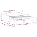 Sofa rozsuwana z materacami, ciemnoszara, 90x200 cm, tkanina Lumarko!