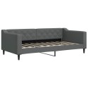 Sofa rozsuwana z szufladami, ciemnoszara, 90x190 cm, tkanina Lumarko!