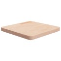 Kwadratowy blat do stolika, 50x50x4 cm, surowe drewno dębowe Lumarko!