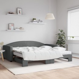 Sofa rozsuwana z materacami, ciemnoszara, 100x200 cm, tkanina Lumarko!