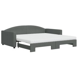 Sofa rozsuwana z materacami, ciemnoszara, 100x200 cm, tkanina Lumarko!
