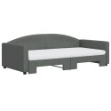 Sofa rozsuwana z materacami, ciemnoszara, 100x200 cm, tkanina Lumarko!