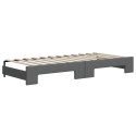 Sofa rozsuwana z materacami, ciemnoszara, 100x200 cm, tkanina Lumarko!