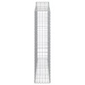 Kosze gabionowe, 8 szt, 200x30x140/160 cm, galwanizowane żelazo Lumarko!