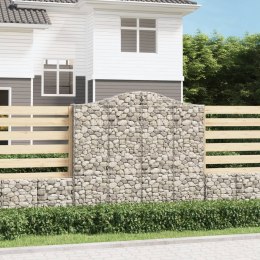 Kosze gabionowe, 8 szt, 200x30x180/200 cm, galwanizowane żelazo Lumarko!