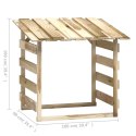 Pergole ogrodowe z daszkiem, 4 szt., 100x90x100 cm, sosnowe Lumarko!