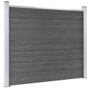 Zestaw ogrodzeniowy z WPC, 526 x 146 cm, czarny Lumarko!
