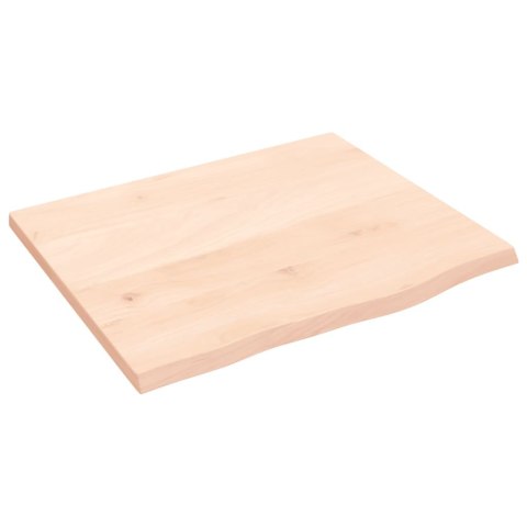 Półka, 60x50x2 cm, surowe lite drewno dębowe Lumarko!