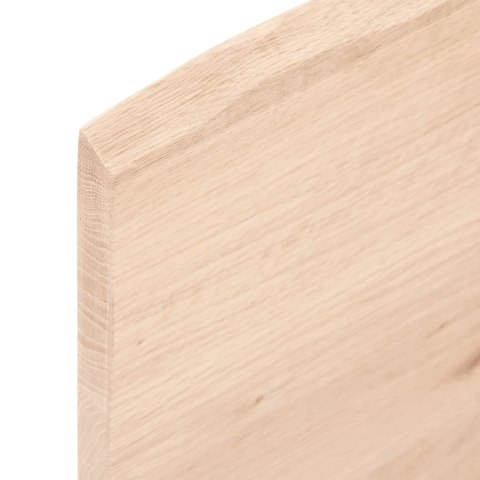 Półka, 60x50x2 cm, surowe lite drewno dębowe Lumarko!