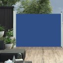 Wysuwana markiza boczna na taras, 100 x 500 cm, niebieska Lumarko!