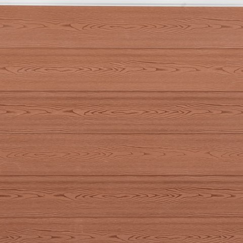 Zestaw paneli ogrodzeniowych, brązowy, 526x186 cm, WPC Lumarko!