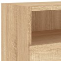 Ścienna szafka TV, dąb sonoma, 100x30x30 cm Lumarko!