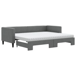 Sofa rozsuwana z materacami, ciemnoszara, 80x200 cm, tkanina Lumarko!