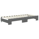 Sofa rozsuwana z materacami, ciemnoszara, 80x200 cm, tkanina Lumarko!