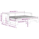 Sofa rozsuwana z materacami, ciemnoszara, 80x200 cm, tkanina Lumarko!