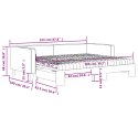 Sofa rozsuwana z materacami, kolor taupe, 90x200 cm, tkanina Lumarko!