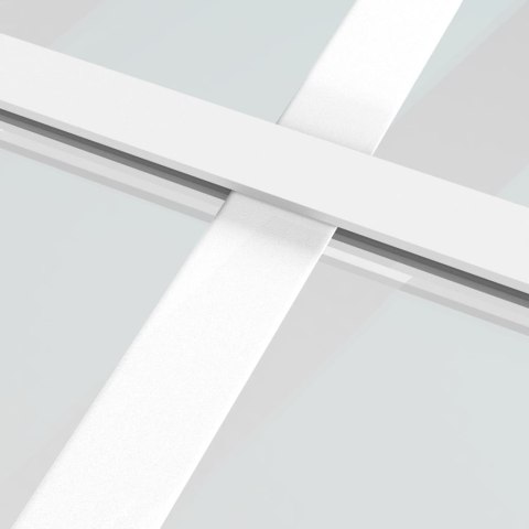 VidaXL Drzwi wewnętrzne, 83x201,5 cm, białe, szkło ESG i aluminium