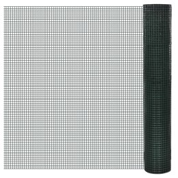Ogrodzenie z siatki, galwanizowane, PVC, 25x1 m, zielone Lumarko!