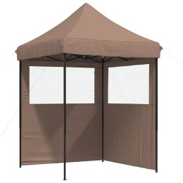 Namiot imprezowy typu pop-up z 2 ściankami, brązowy Lumarko!