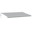 Automatyczna markiza z LED, antracytowo-biała, 600x350 cm Lumarko!
