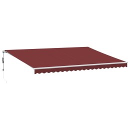 Automatycznie zwijana markiza, burgundowa, 500x300 cm Lumarko!