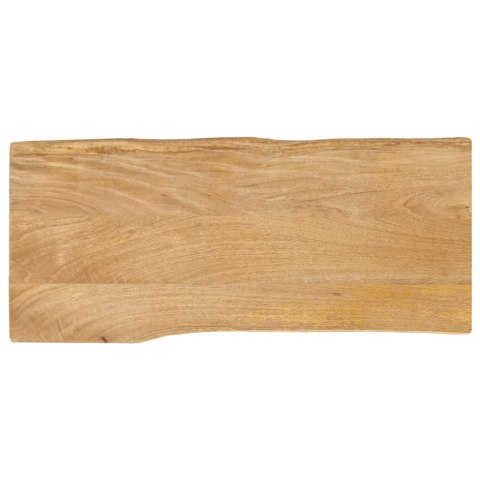 Blat stołu, 90x40x2,5 cm, naturalna krawędź, lite drewno mango Lumarko!