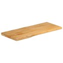Blat stołu, 90x40x2,5 cm, naturalna krawędź, lite drewno mango Lumarko!