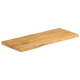 Blat stołu, 90x40x2,5 cm, naturalna krawędź, lite drewno mango Lumarko!