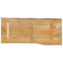 Blat stołu, 90x40x2,5 cm, naturalna krawędź, lite drewno mango Lumarko!