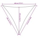 Żagiel przeciwsłoneczny, 160 g/m², jasnoszary, 4,5x4,5x4,5 m Lumarko!