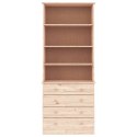 Biblioteczka z szufladami ALTA, 77x35x186,5 cm, lita sosna Lumarko!