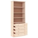 Biblioteczka z szufladami ALTA, 77x35x186,5 cm, lita sosna Lumarko!