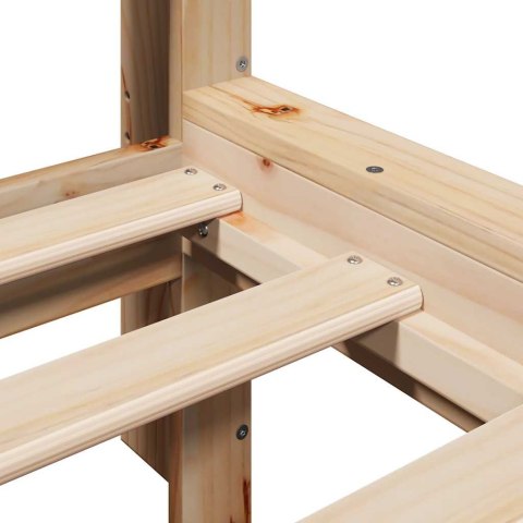 Łóżko z regałem, bez materaca, 100x200 cm, sosnowe Lumarko!