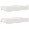 Sofa rozsuwana z szufladami, bez materaca, białe, 80x200 cm Lumarko!