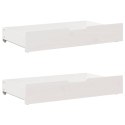 Sofa rozsuwana z szufladami, bez materaca, białe, 90x200 cm Lumarko!