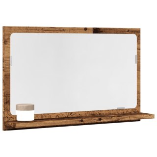 Szafka łazienkowa z lustrem, stare drewno, 60x11x37 cm Lumarko!
