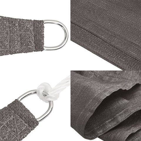 Żagiel przeciwsłoneczny, 160 g/m², antracytowy, 2,5x2,5 m, HDPE Lumarko!