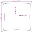 Żagiel przeciwsloneczny, 160 g/m², antracytowy, 5x5 m, HDPE Lumarko!