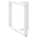 Nogi do stołu jadalnego, 2 pcs., białe, 100x35x(72-73) cm, stal Lumarko!
